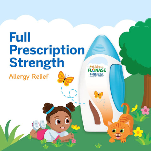 Flonase Sensimist Allergy Relief Nasal Spray for Adults and Kids - 120 Sprays Total (2 Bottles of 60 Sprays Each), (Pack of 4)